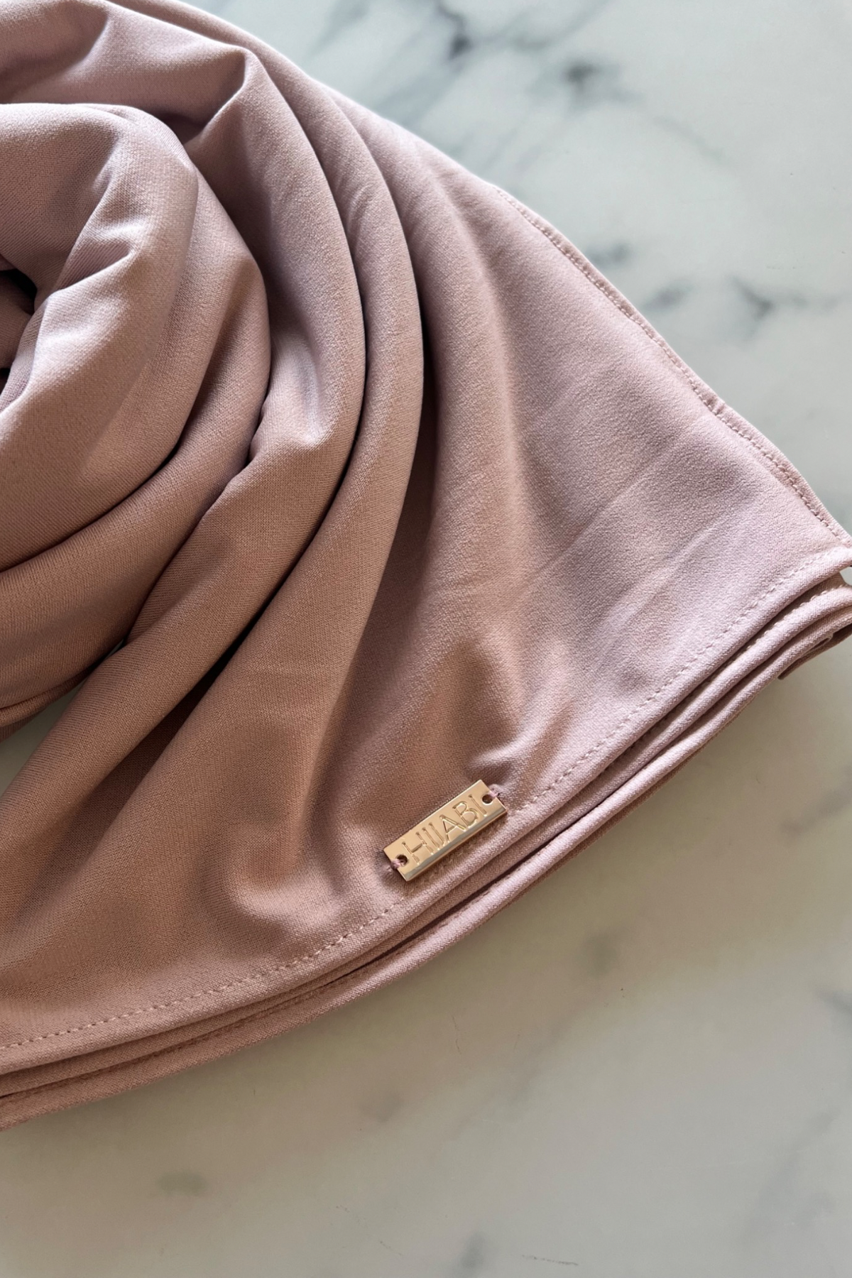 Satin Jersey Hijab - Powder Pink 
