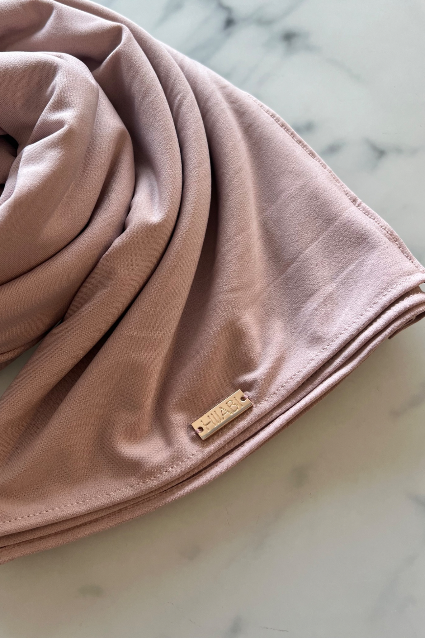 Satin Jersey Hijab - Puderrosa
