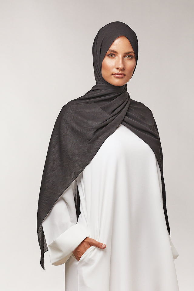 CRINKLE CHIFFON - Schwarz