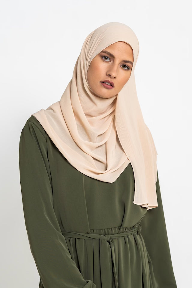 CRINKLE CHIFFON - Beige