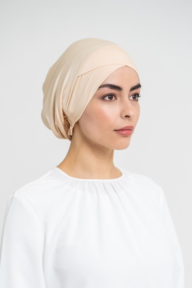Bamboo Überkreuzte Bone - beige