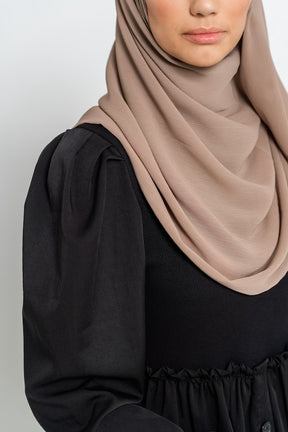 CRINKLE CHIFFON - Mokka