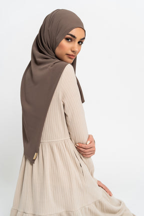 CRINKLE CHIFFON - Taupe