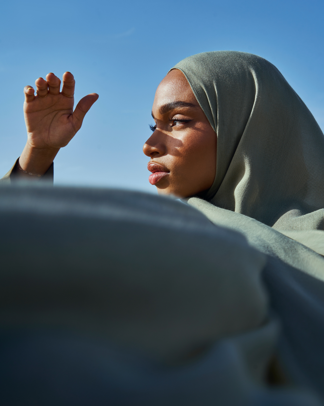 Premium Modal Hijab - Khakigrün
