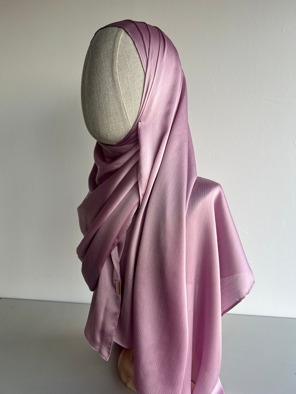 Crinkle Chiffon Hijab - Dusty Pink