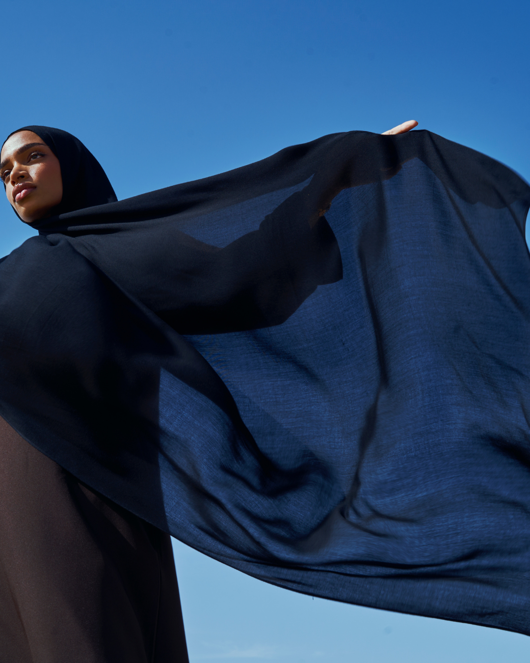 Premium Modal Hijab - Black