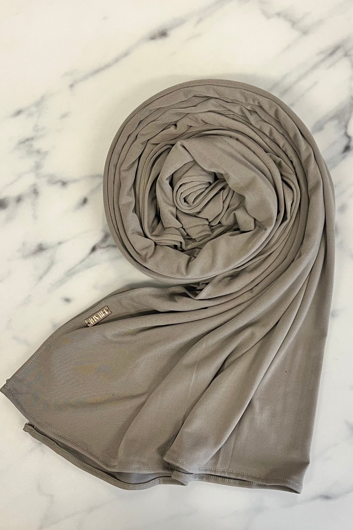 Satin Jersey Hijab - Khaki