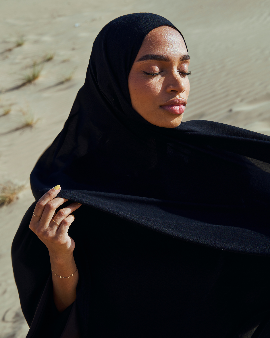 Premium Modal Hijab - Svart