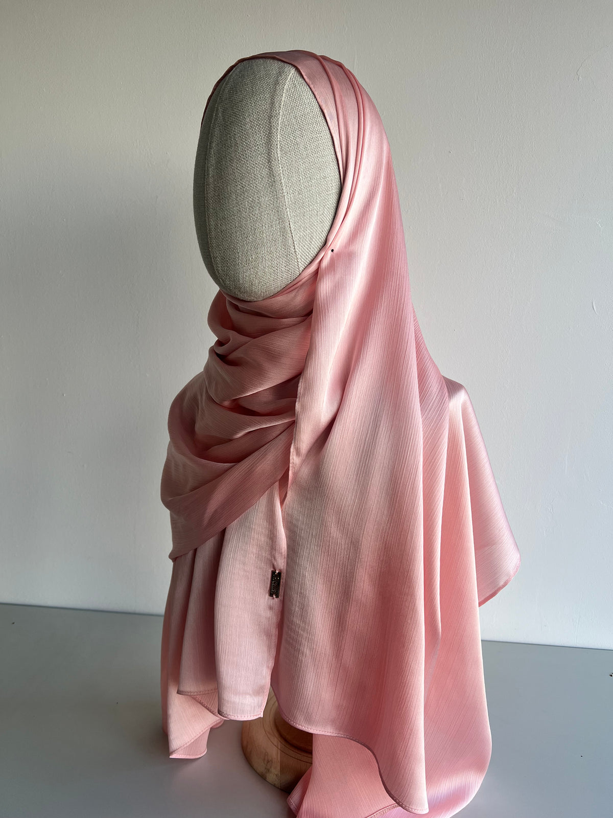 Crinkle Chiffon Hijab - Dusty Pink