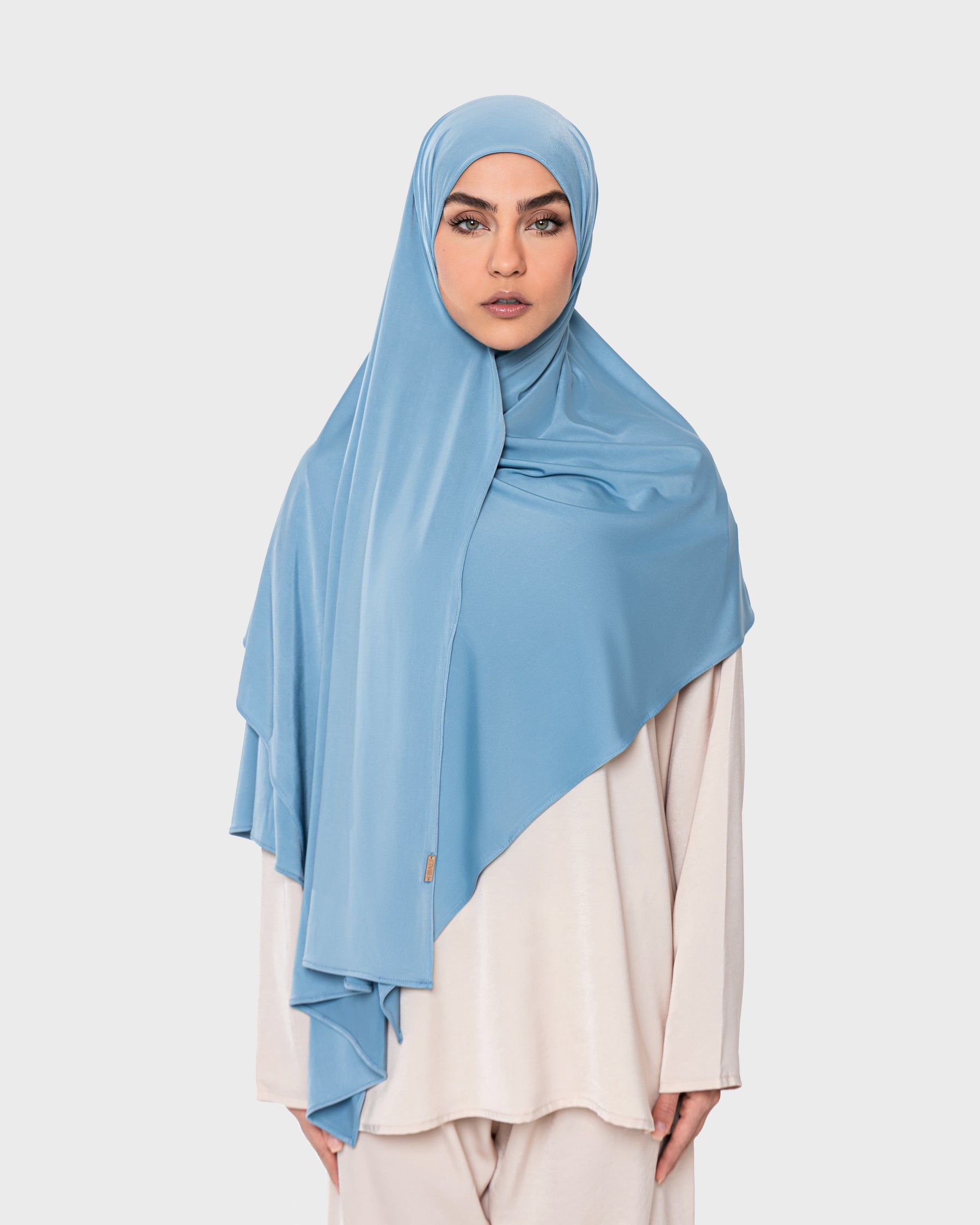 LIQUID JERSEY HIJAB - Crystal Blue