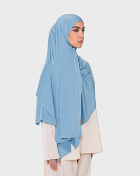 LIQUID JERSEY HIJAB - Crystal Blue