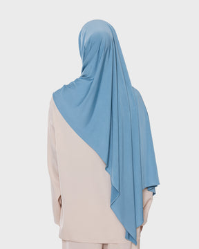 LIQUID JERSEY HIJAB - Crystal Blue