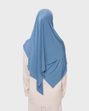 LIQUID JERSEY HIJAB - Jeans Blue