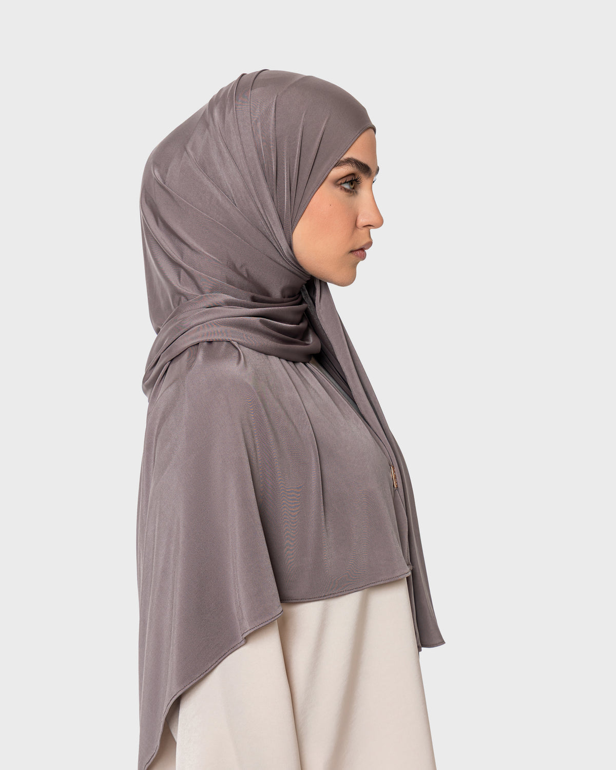 LIQUID JERSEY HIJAB - Taupe