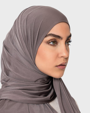 LIQUID JERSEY HIJAB - Taupe