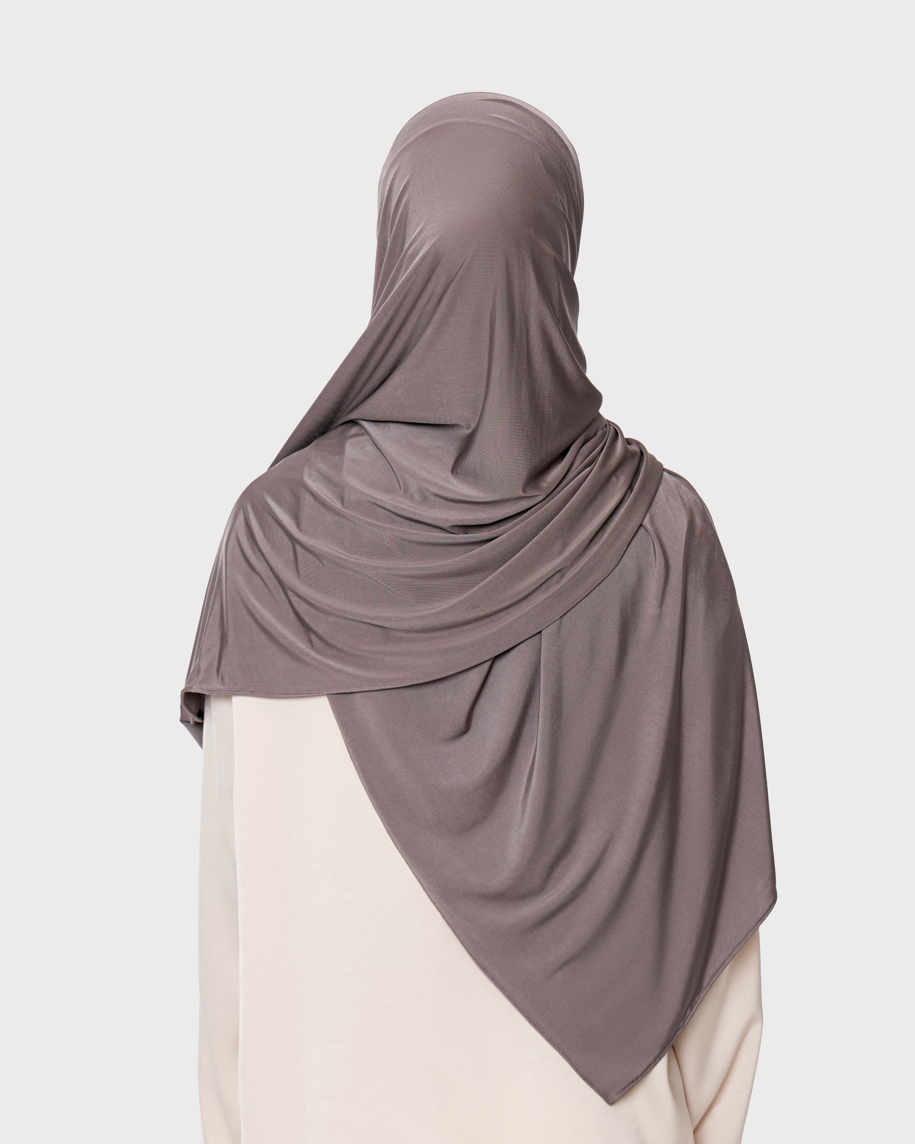 LIQUID JERSEY HIJAB - Taupe