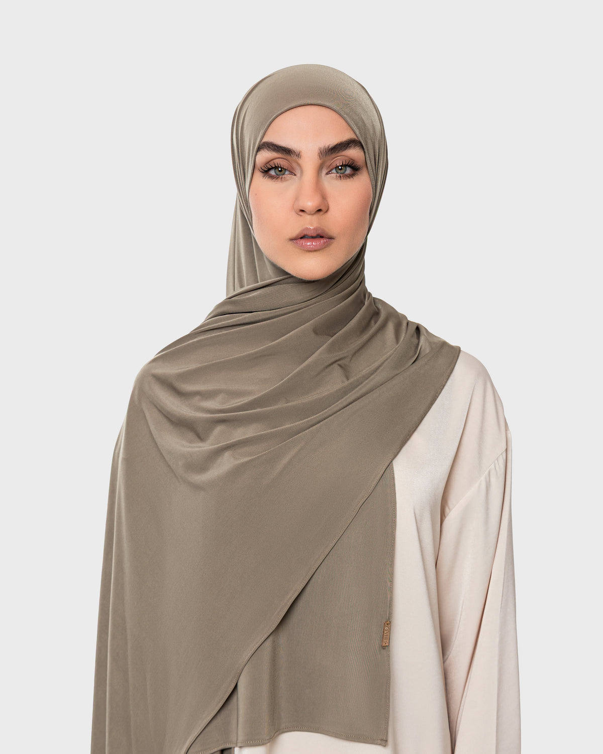 LIQUID JERSEY HIJAB - Khaki Soul