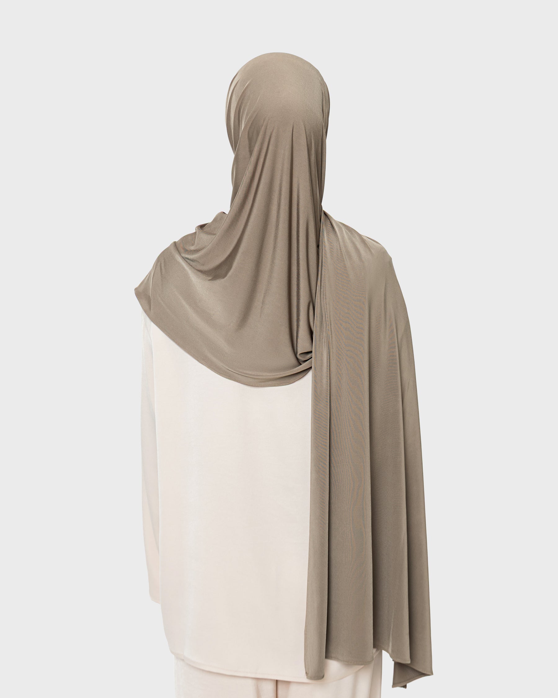 LIQUID JERSEY HIJAB - Khaki Soul