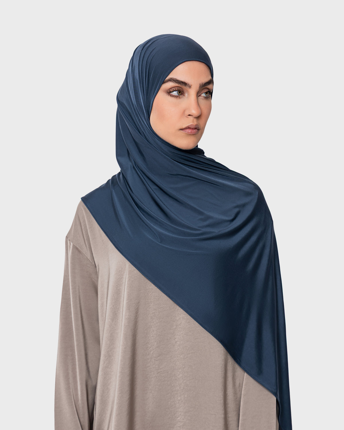 LIQUID JERSEY HIJAB - Petrol Dream