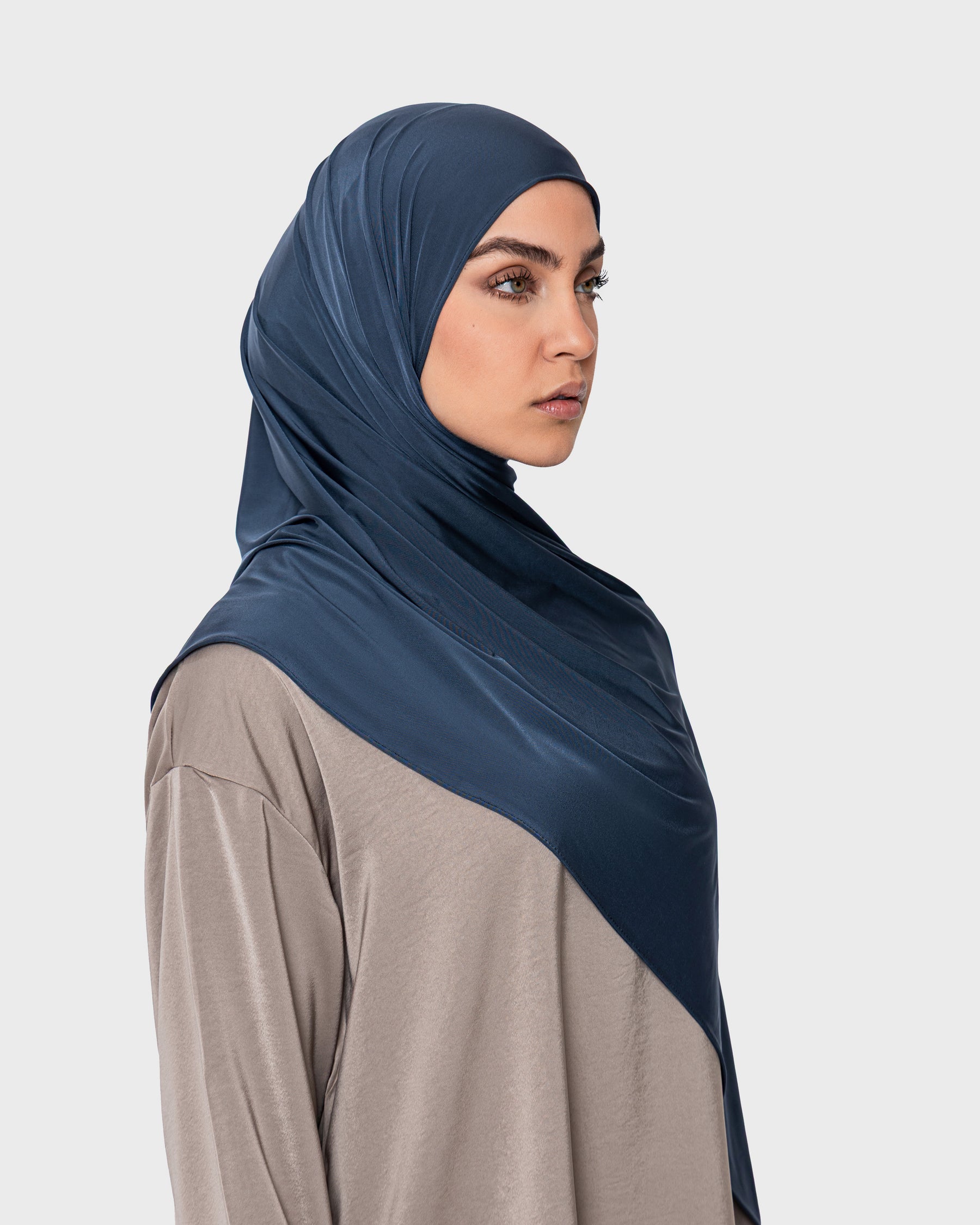 LIQUID JERSEY HIJAB - Petrol Dream