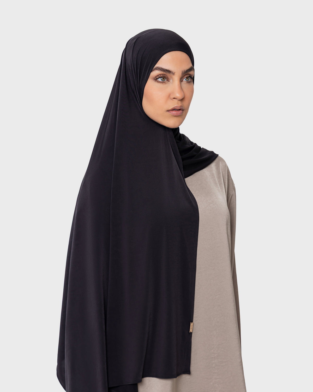 LIQUID JERSEY HIJAB - Velvet Black