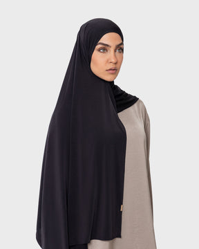 LIQUID JERSEY HIJAB - Velvet Black