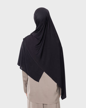 LIQUID JERSEY HIJAB - Velvet Black