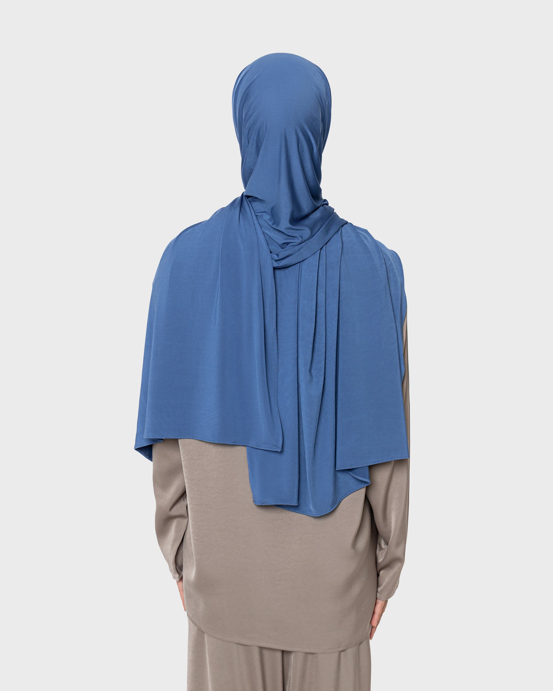 LIQUID JERSEY HIJAB - Ocean Blue