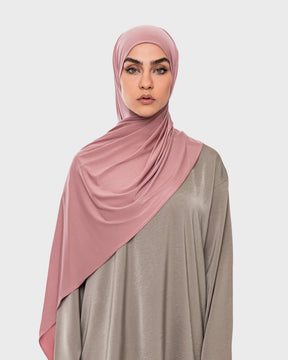 LIQUID JERSEY HIJAB - Rose