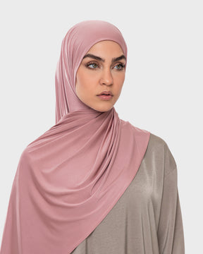 LIQUID JERSEY HIJAB - Rose