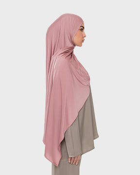 LIQUID JERSEY HIJAB - Rose