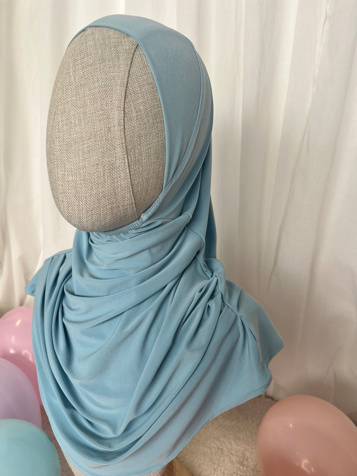 Kinder Hijab - Babyblau