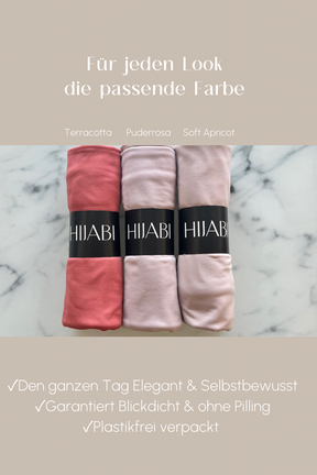 Satin Jersey Hijab - Powder Pink 