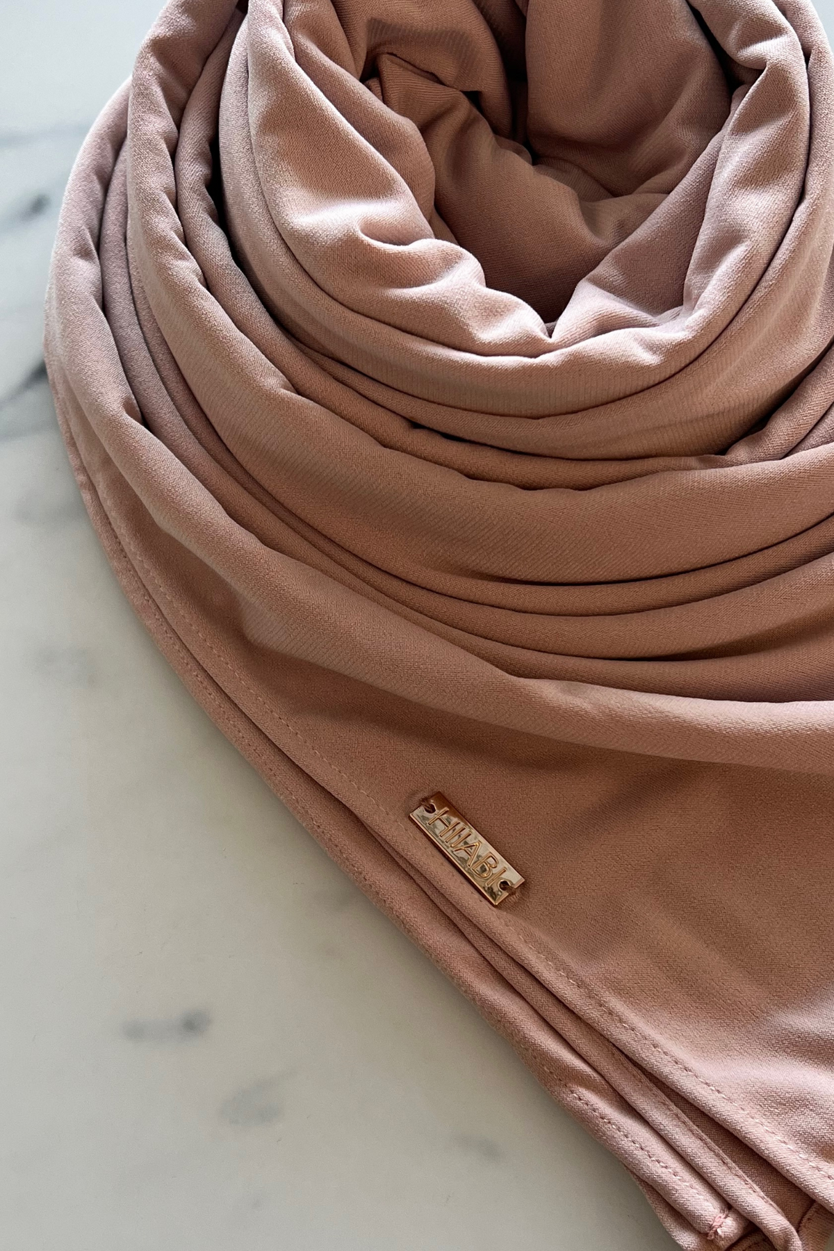 Satin Jersey Hijab - soft Apricot
