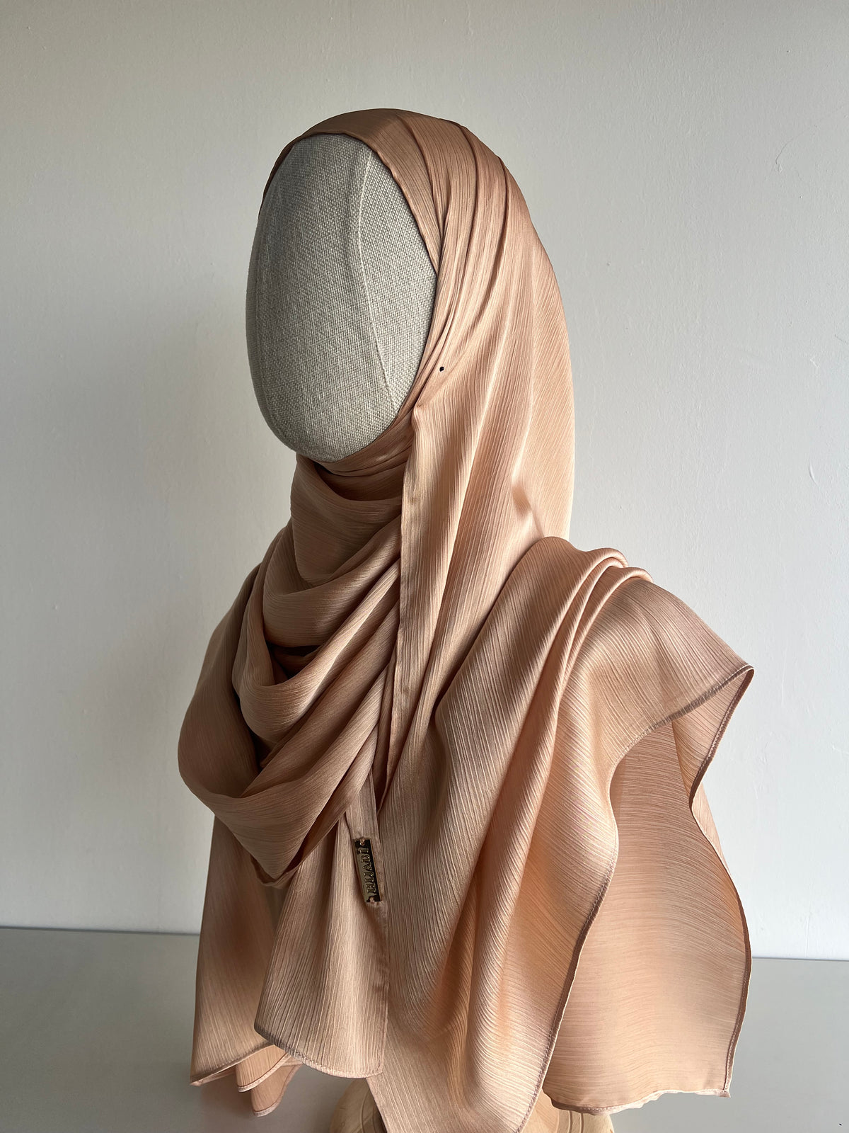 Crinkle Chiffon Hijab - Dusty Pink