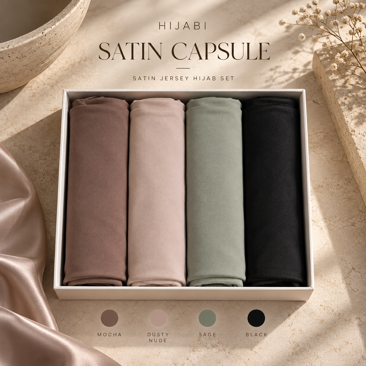 Herbst Hijab Box (Satin Jersey)
