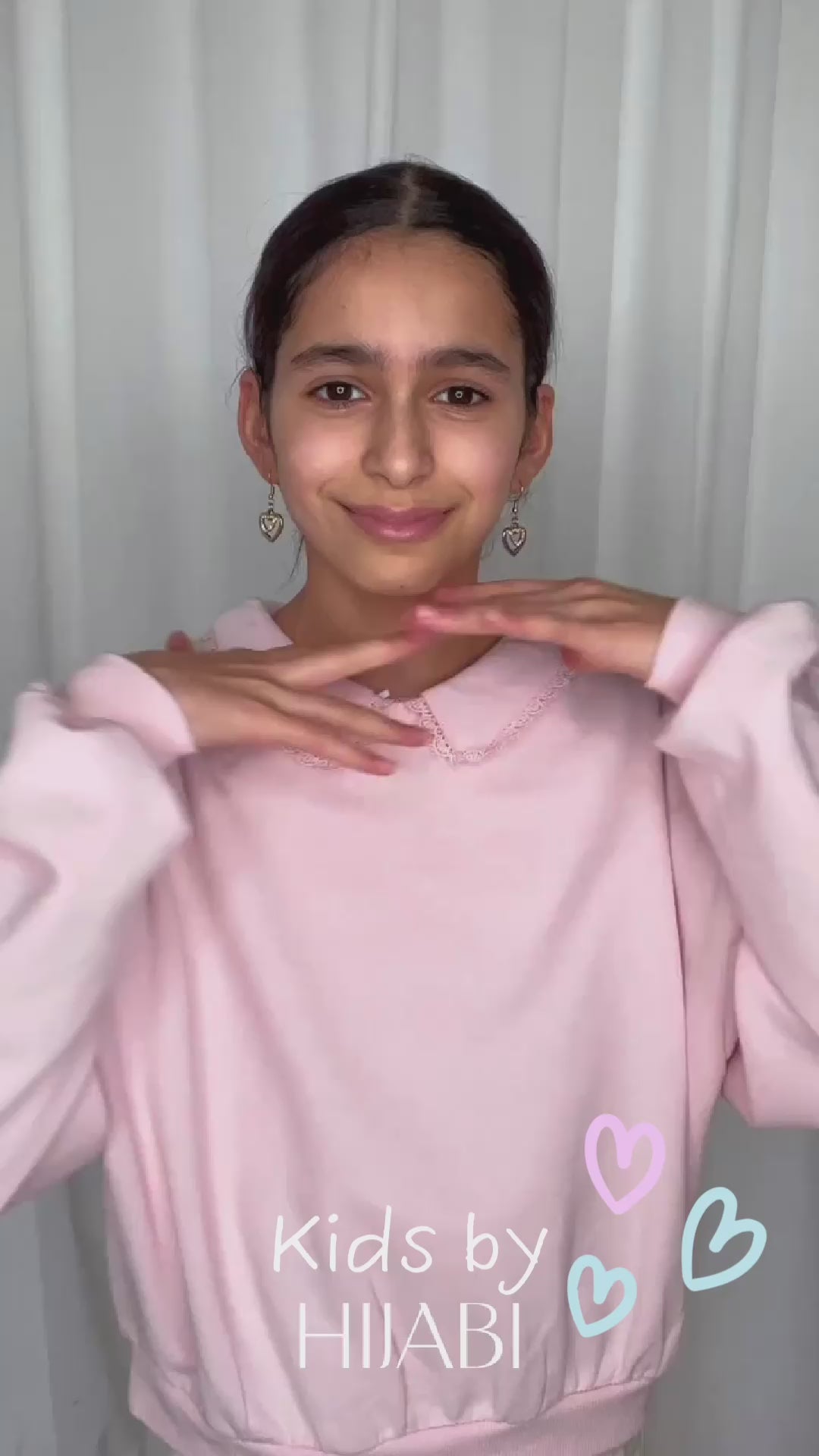 Barn Hijab - Rosa