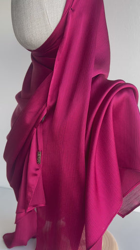 Crinkle Chiffon Hijab - Dusty Pink