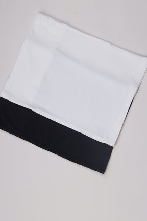 Förpackning med 2 tubben av bambujersey - svart/vit